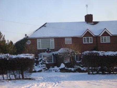 The Dog House in the snow